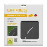 Brixies® Bodenplatte Straße Kurve 32x32cm