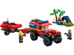 LEGO® 60412 City  Feuerwehrgeländewagen mit Rettungsboot