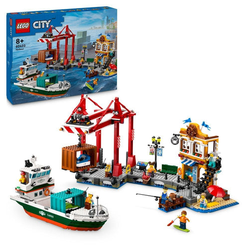 LEGO® 60422 City  Hafen mit Frachtschiff