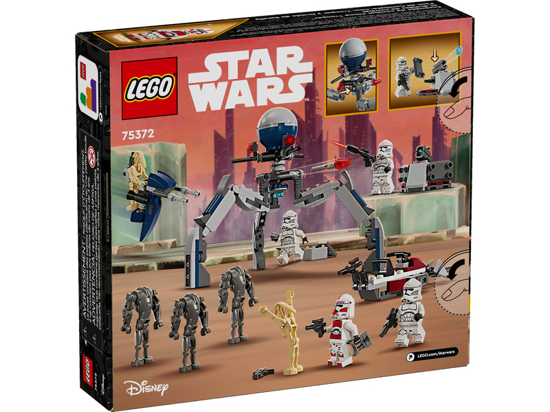 LEGO® 75372 Star Wars  Clone Trooper™ & Battle Droid™ Battle Pack