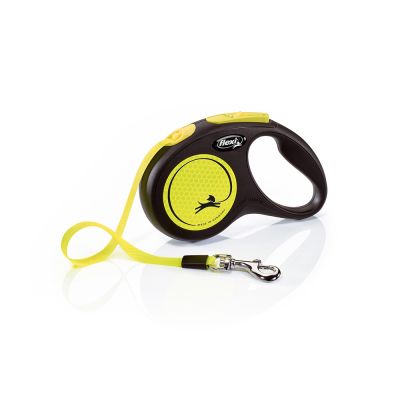Flexi® New Neon Gurt-Leine 5 m S ( max 15kg)